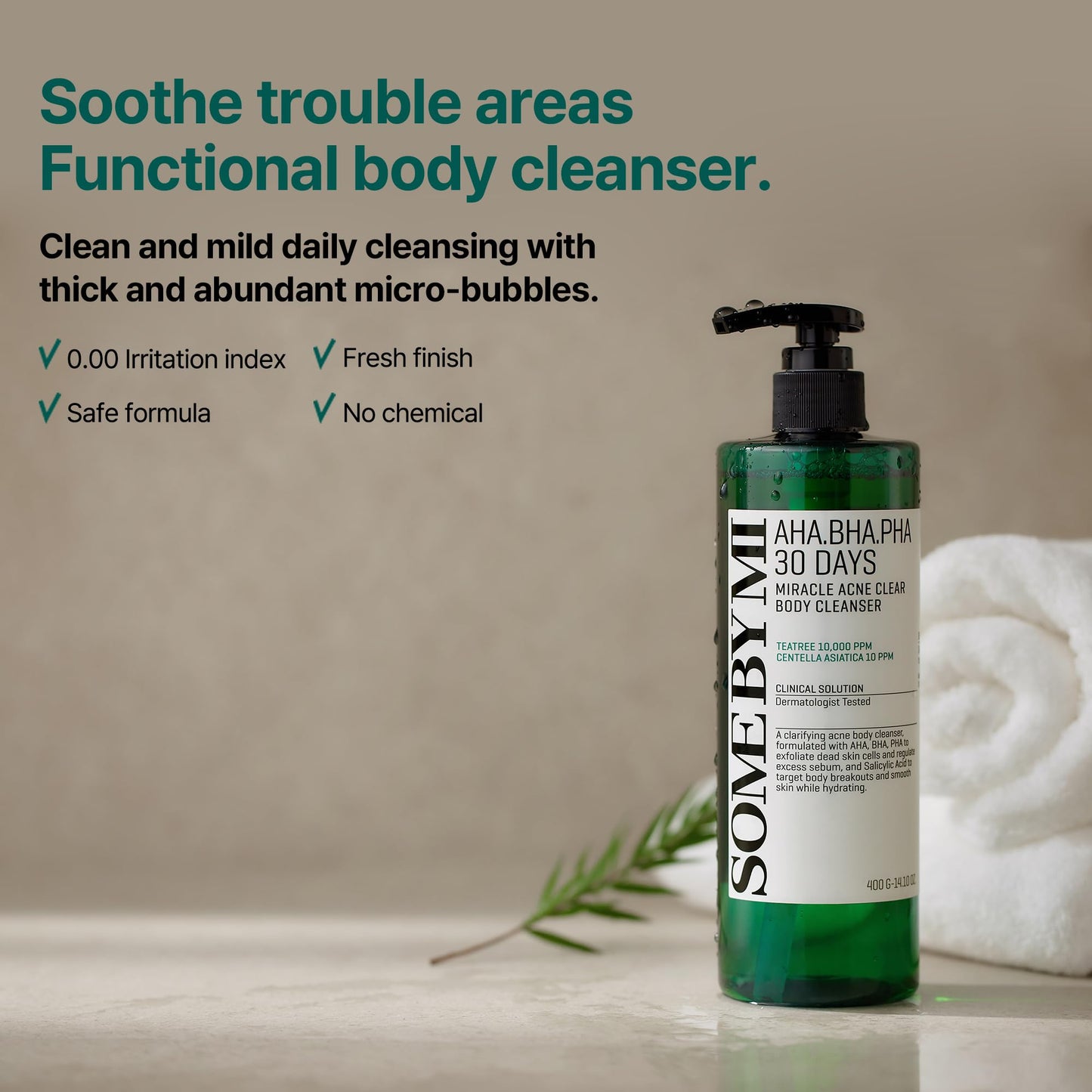 SOME BY MI AHA BHA PHA 30 Days Miracle Acne Clear Body Cleanser 400ml